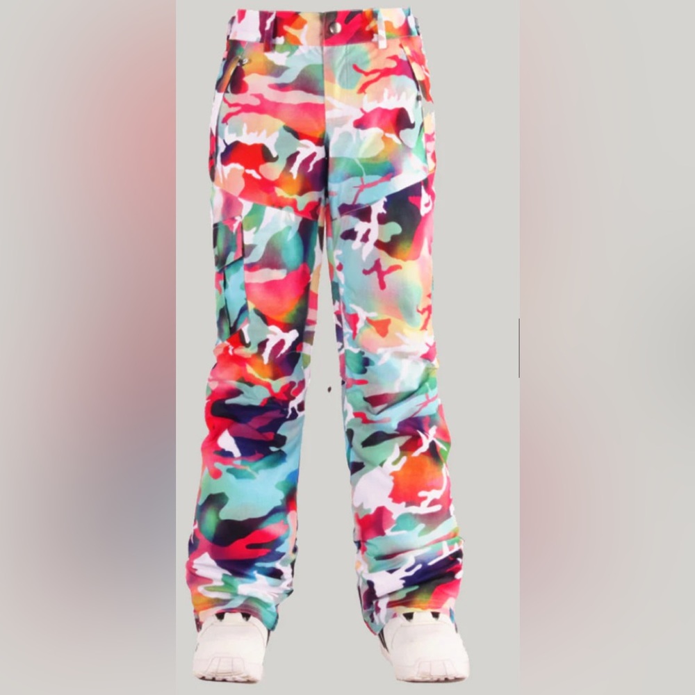 NWOT GSOU SNOW Women's  Waterproof Windproof Snowboard Ski Pants Size Large